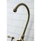 Kingston Brass KS7793TALBS Bridge Kitchen Faucet with Brass Sprayer, Antique Brass KS7793TALBS - alternate 5